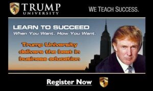 Trump University online advertisement.