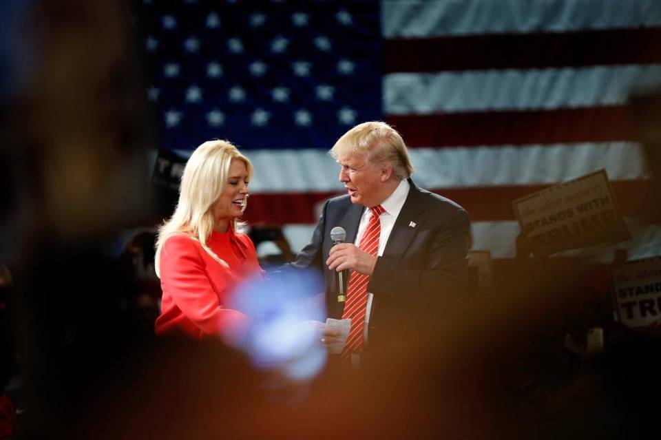 Florida AG Pam Bondi and Trump