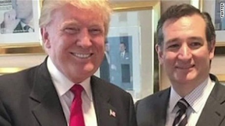 Ted Cruz with Donald Trump