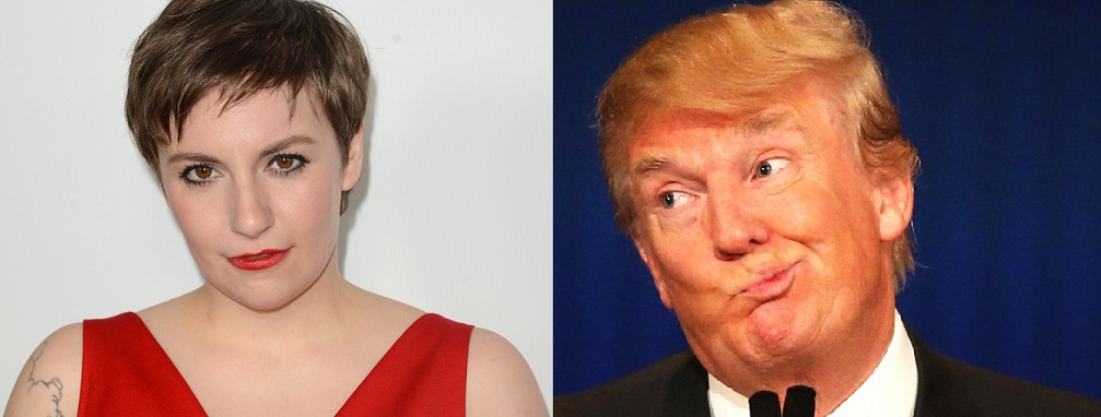 Lena Dunham and Donald Trump